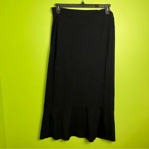 Athleta black maxi stretch skirt size L great condition